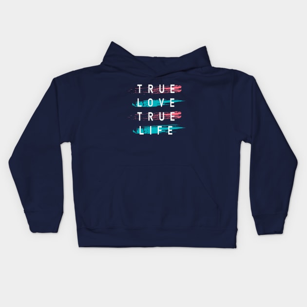 True love Kids Hoodie by CreativeIkbar Prints